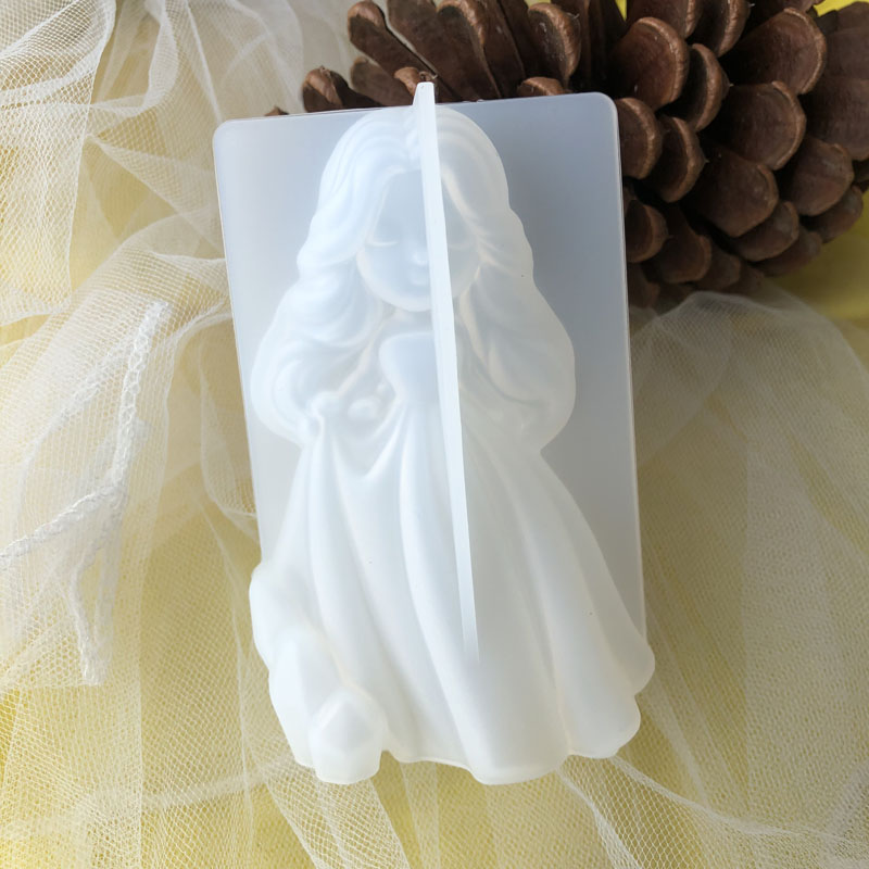 Soap Mold Silicone Loaf - Cetakan lilin silikon putri imut 3D