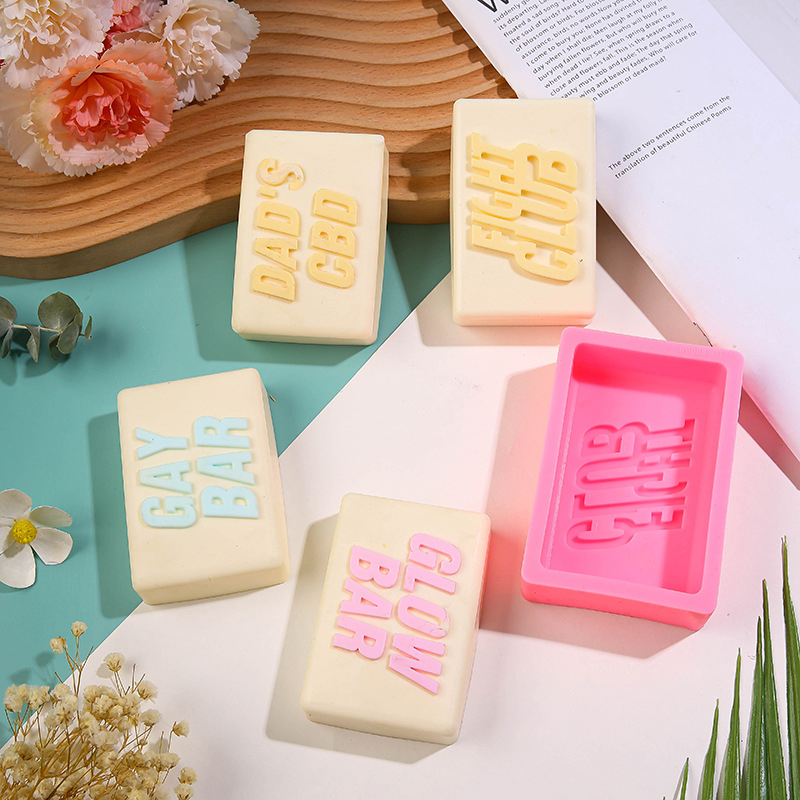 Soap Making In Fight Club - Melawan klub huruf cetakan silikon sabun
