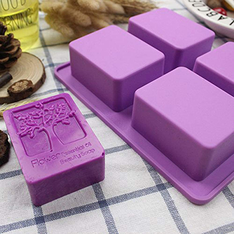 Soap Making Book - Pohon Kehidupan Persegi Panjang Silikon Cetakan