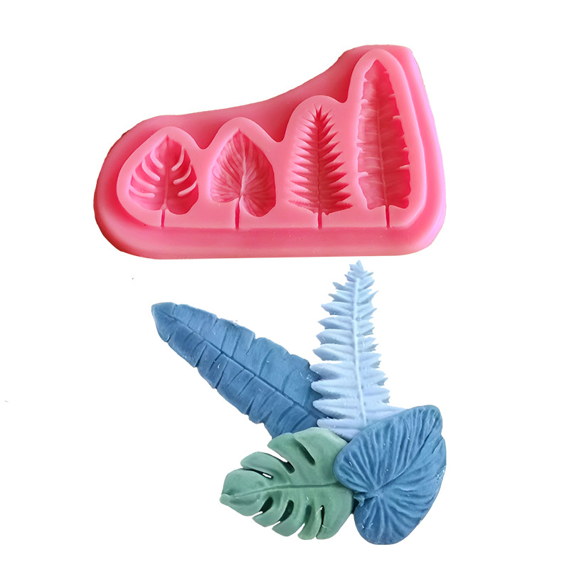 Soap Mold Silicone Loaf - Cetakan Silikon Daun Palem dan Daun