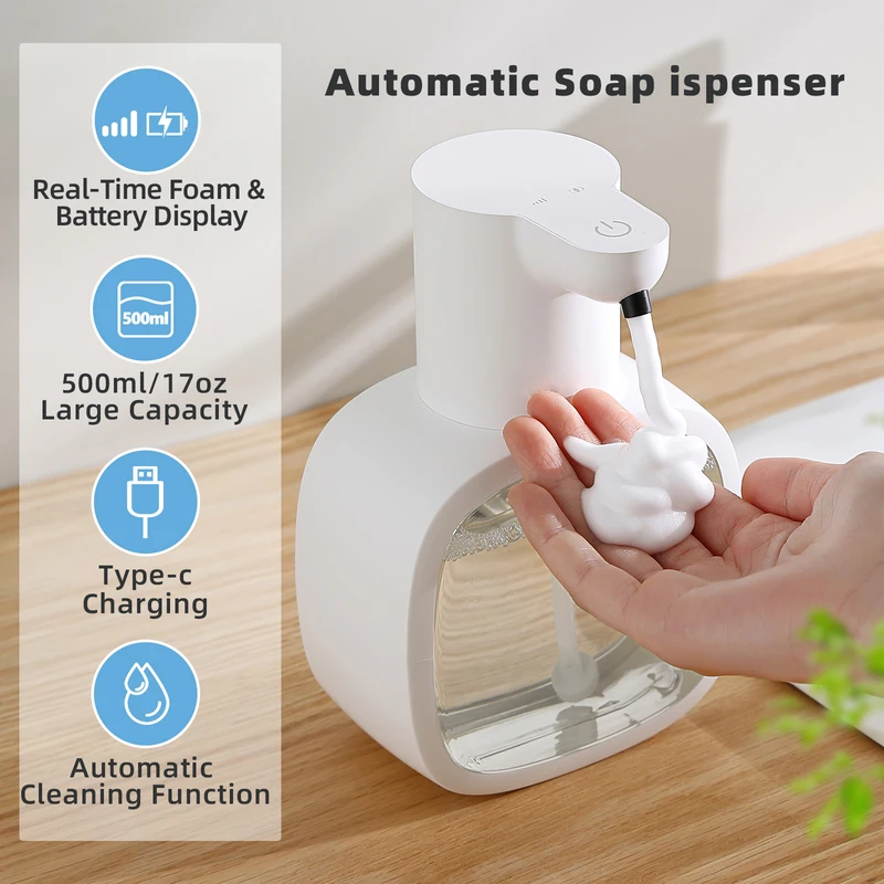 Soap Making Foam - Dispenser Sabun Otomatis Terpasang di Dinding,