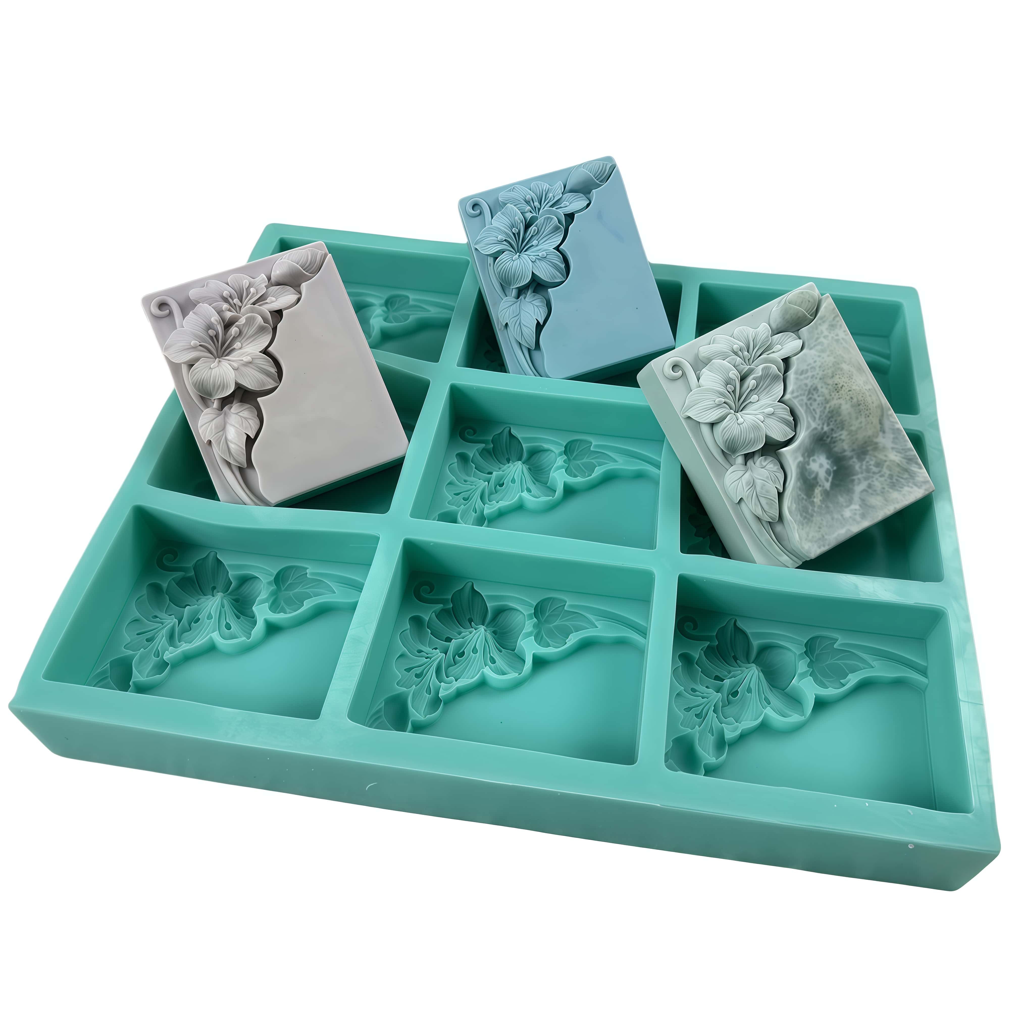 Soap Making Book - Cetakan Sabun Bunga Tung 9 Rongga
