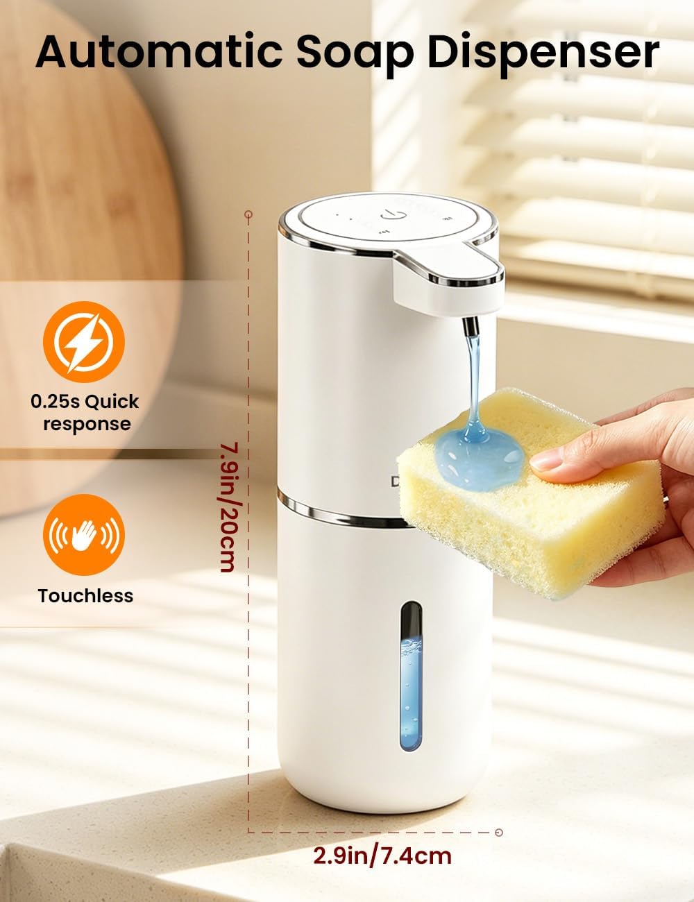 Soap Making Foam - Kapasitas 380ML, Layar Lampu, 4 Tingkat