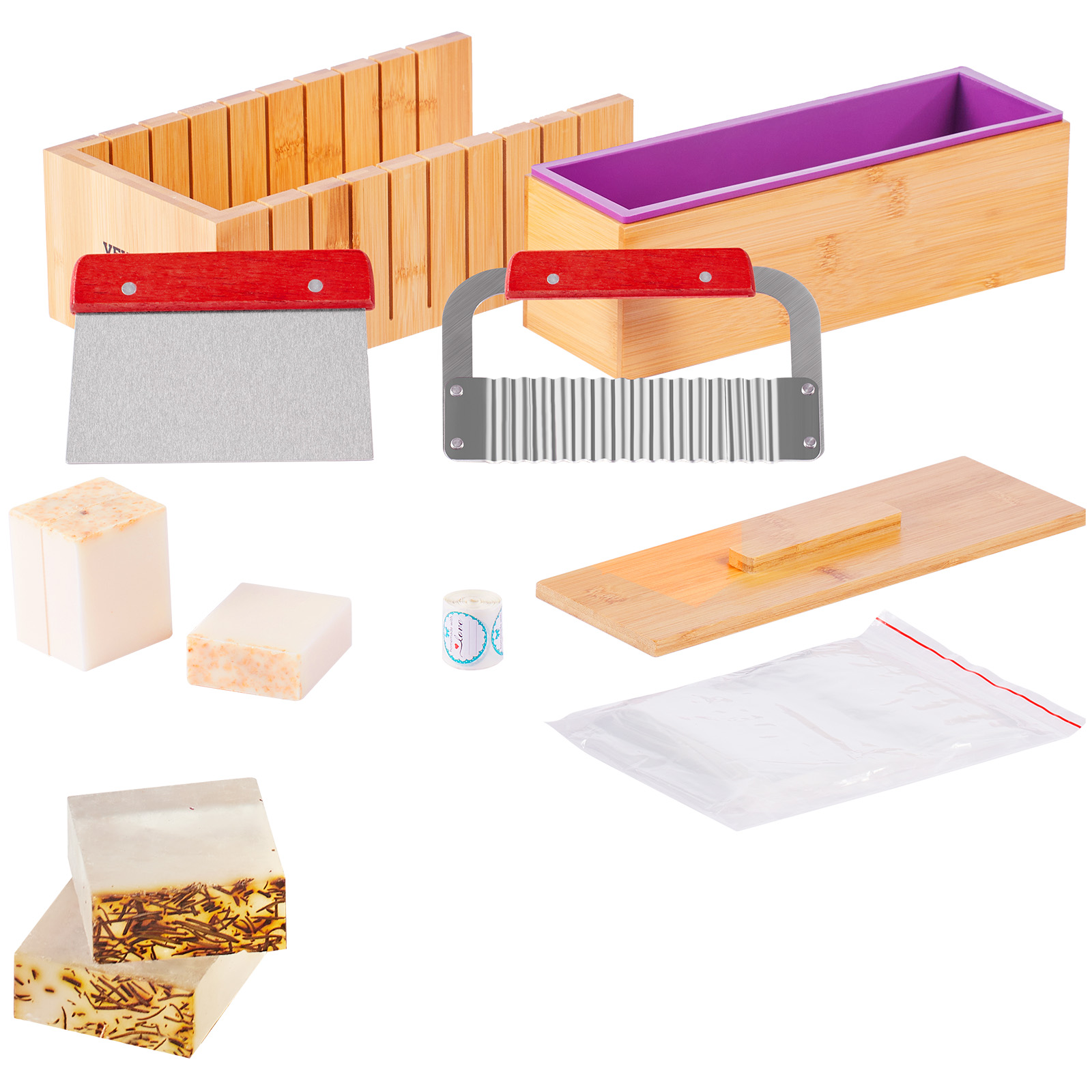 Soap Making Book - Kit Pembuatan Sabun VEVOR, Kotak Pemotong