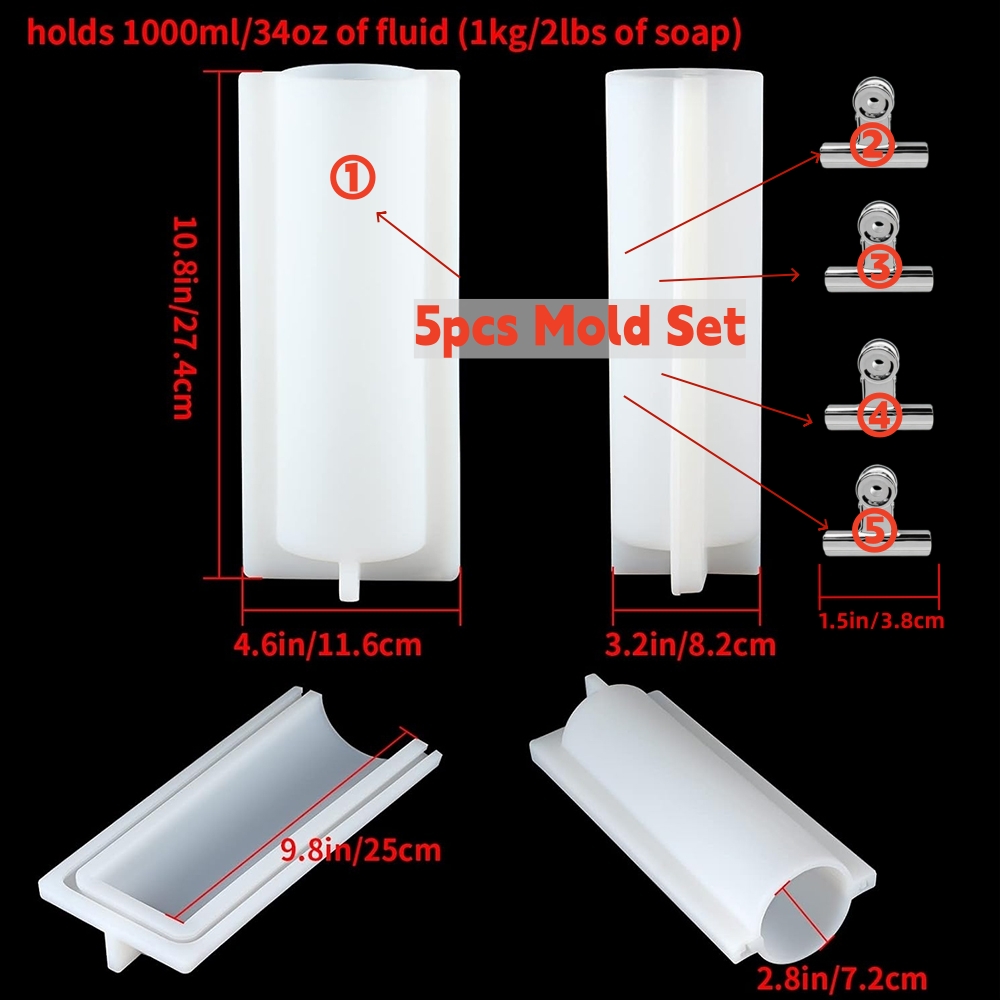 Cetakan Sabun Silinder Besar d - Soap Making Book ulasan dan harga